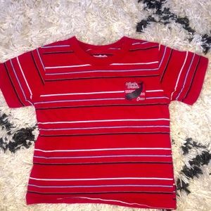 Toddler red stripe tee shirt size 24months